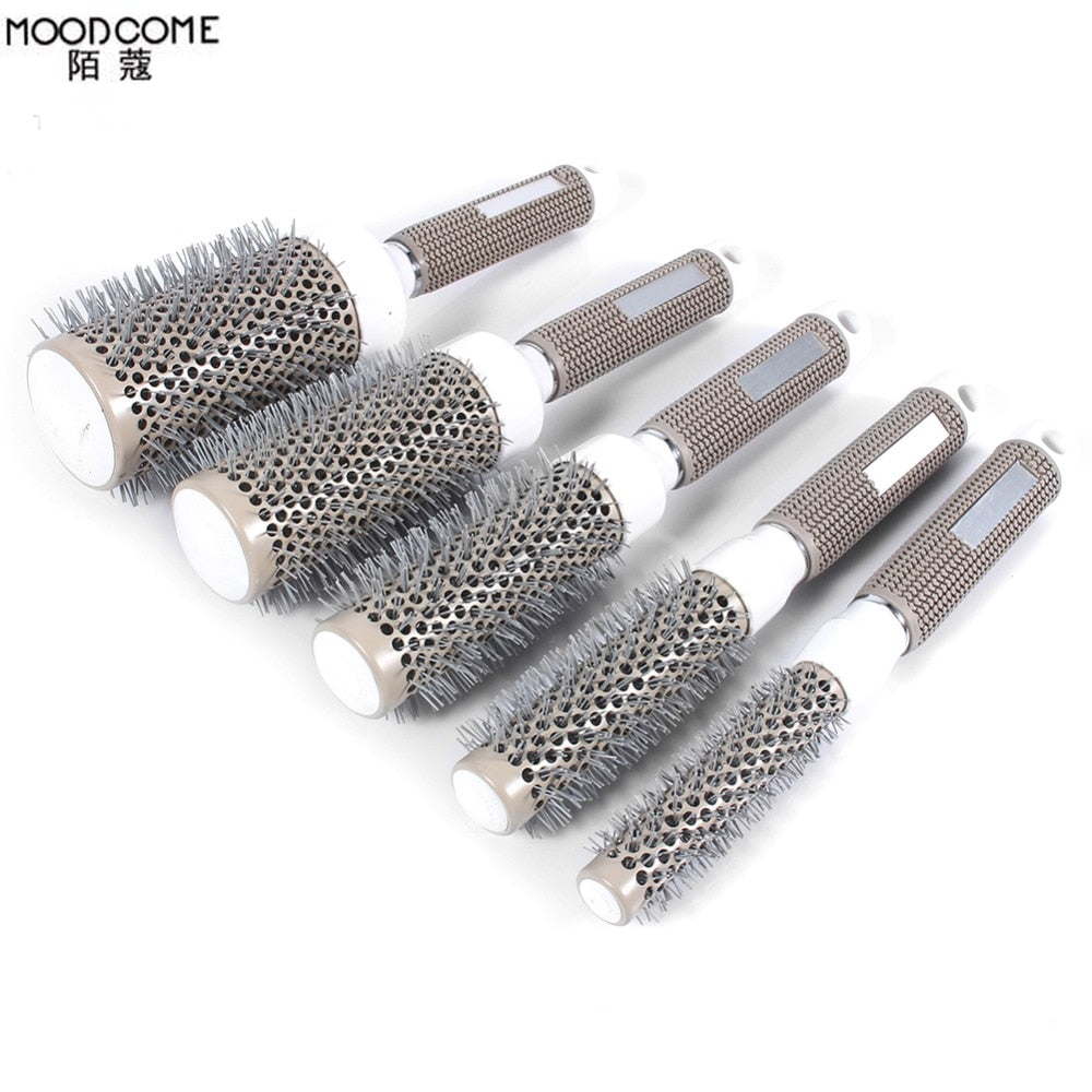 Round Hair Dressing Brushes and Styling Tool Set