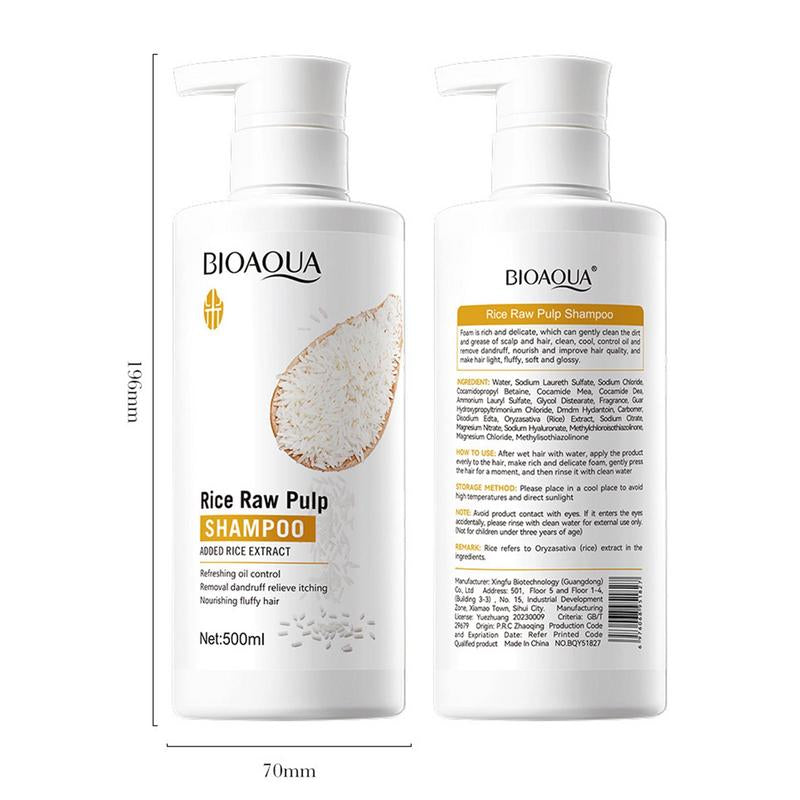 Volumizing Rice Water Shampoo for Dry and Oily Hair