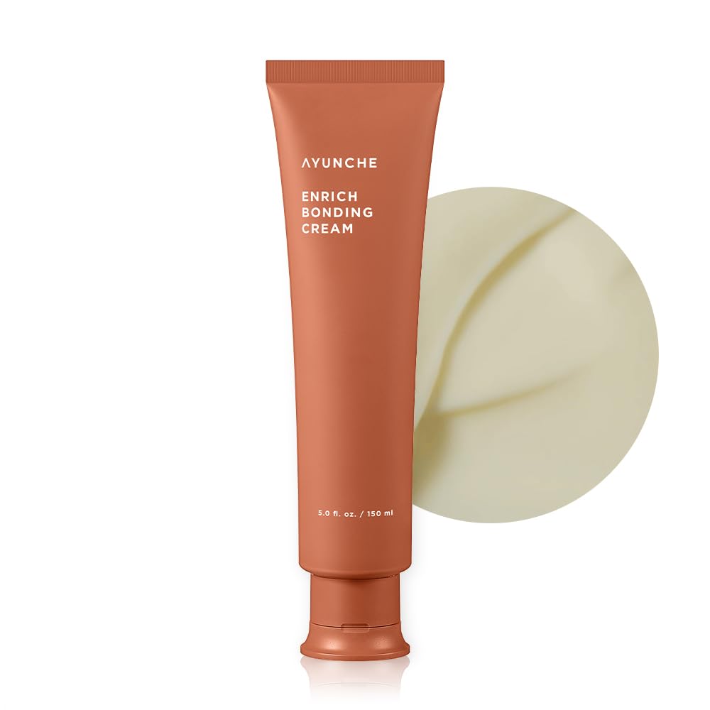 AYUNCHE Enrich Bonding Hair Cream 5.1 fl oz [For Dry & Damaged Hair] | Hair Bonding Technology | Intensive Damage Repair | Hydration & Anti-Frizz | Up to 450°F Heat Protection | Korea Salon Brand