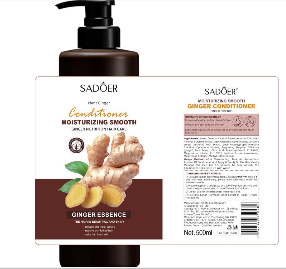 SADOER Ginger Fresh Shampoo and Hair Mask (Wholesale)