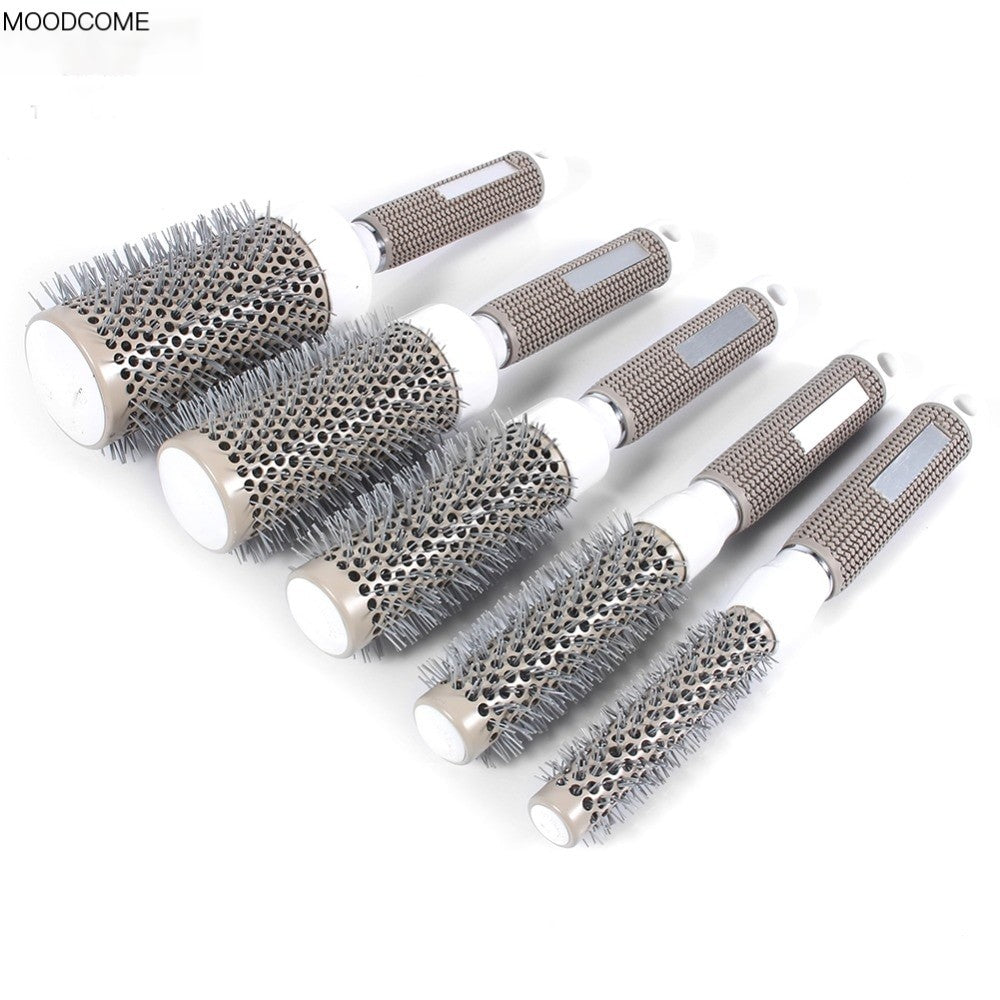 Round Hair Dressing Brushes and Styling Tool Set