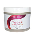 4C ONLY Too Slick Styling Cream 10 oz Jar - Salon Quality Curl Cream for Curly Hair Hair Cream for Black Women and Men Natural Hair Products